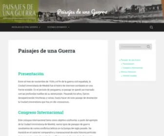 Paisajesdeunaguerra.es(Paisajes de una Guerra) Screenshot