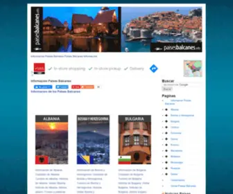 Paisesbalcanes.info(Informacion de los paises Balcanes Viajar a los Balcanes Viajar Visitar) Screenshot