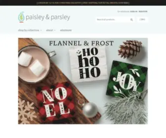 Paisley-Parsley.com(Paisley & Parsley Designs) Screenshot