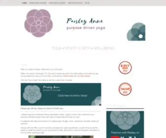 Paisleyanne.com(Yoga) Screenshot