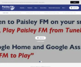 Paisleyfm.co.uk(Radio for Renfrewshire) Screenshot