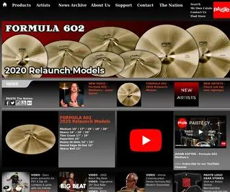 Paiste.com(Paiste Cymbals) Screenshot