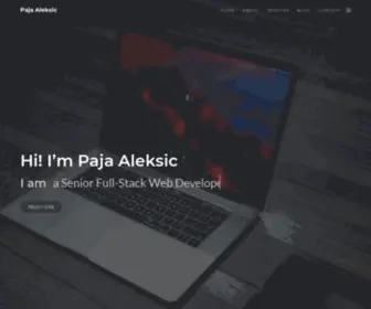 Pajaaleksic.com(Paja Aleksic) Screenshot