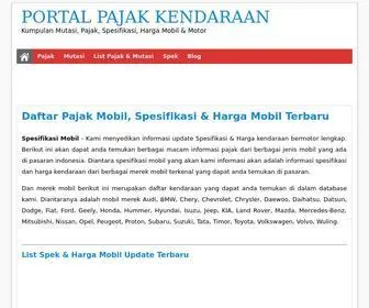 Pajakmobil.net(Portal Pajak Mobil Indonesia) Screenshot