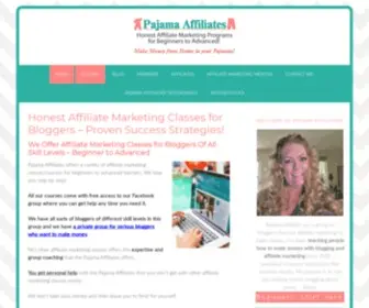 Pajamaaffiliates.com(Honest Affiliate Marketing Classes that Get You Started Out Right Making Money Online) Screenshot