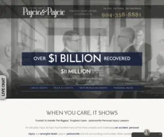 PajCic.com(Jacksonville Personal Injury Law Firm) Screenshot