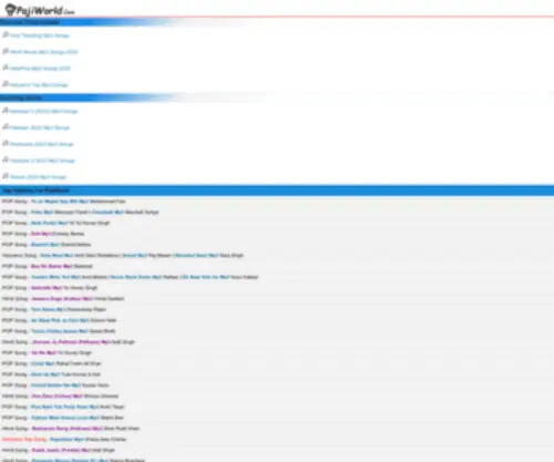 PajiWorld.com(New Mp3 Songs) Screenshot