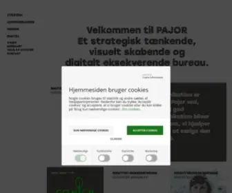 Pajor.dk(Et digitalt reklamebureau med fokus på kommunikation) Screenshot