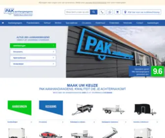 Pak-AAnhangwagens.nl(Meer dan 50 jaar ervaring met aanhangwagens) Screenshot
