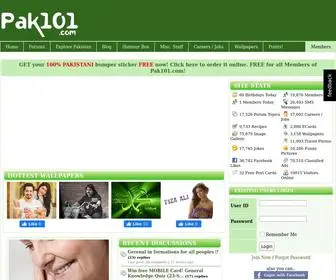 Pak101.com(Pakistan's Largest Infotainment Portal) Screenshot