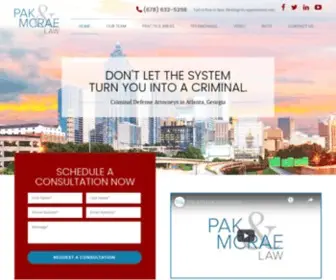 Pakandmcraelaw.com(Pak and McRae Law) Screenshot