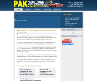 Pakautotag.com(Our services include) Screenshot