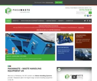 Pakawaste.co.uk(Pakawaste Ltd) Screenshot