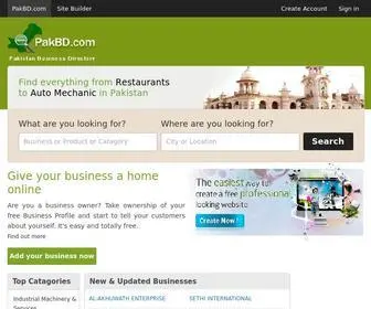 Pakbd.com(The largest directory listing of Pakistan local business. Pakistan BD) Screenshot