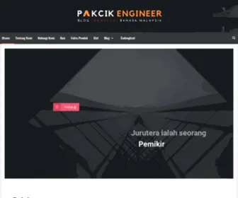 Pakcikengineer.com(Home) Screenshot