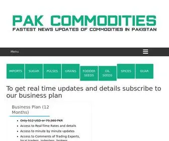Pakcommodities.com(Pak commodities) Screenshot