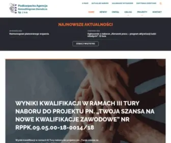 Pakd.pl(Podkarpacka Agencja Konsultingowo Doradcza Sp) Screenshot