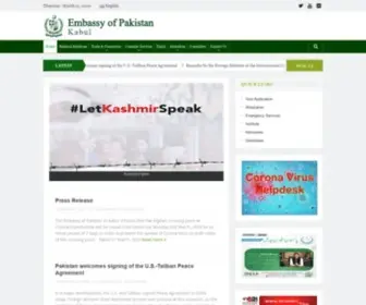 Pakembassykabul.org(Pakistan Embassy Kabul) Screenshot
