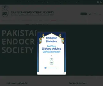 Pakendosociety.org(Pakistan Endocrine Society) Screenshot