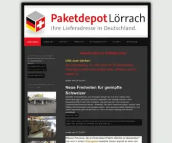 Paketdepot-Loerrach.de(Ihre deutsche Lieferadresse) Screenshot