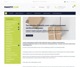 Paketit.com(Pakkaustarvikkeiden edullisin vaihtoehto) Screenshot