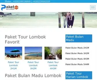 Pakettourlombok.co.id(Dapatkan paket tour lombok murah 2018) Screenshot