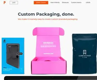 Pakible.com(Custom Packaging for Boxes) Screenshot