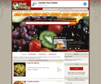 Pakirecipes.com(Pakistani recipes and food cooking) Screenshot