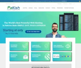 Pakish.net(Web Hosting in Pakistan) Screenshot