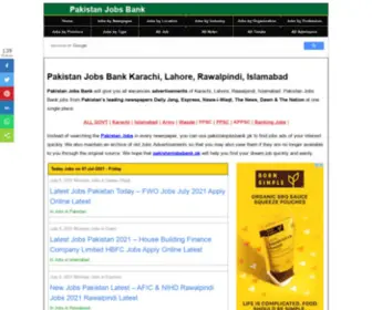 Pakistanjobsbank.pk(Pakistan Jobs Bank Karachi) Screenshot