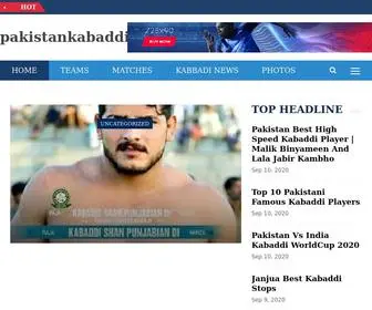 Pakistankabaddilovers.com(Front Page) Screenshot