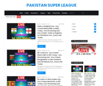 Pakistansuperleague.site(All about sports) Screenshot