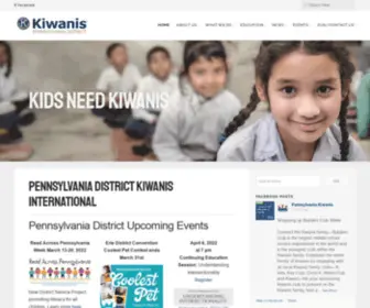 Pakiwanis.org(Pennsylvania District of Kiwanis International) Screenshot