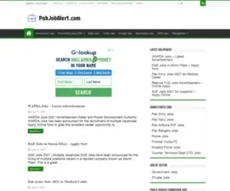 Pakjobalert.com(Govt & Private Jobs Alert In Pakistan 2021) Screenshot