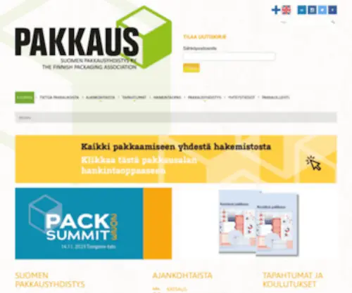Pakkaus.com(Suomen Pakkausyhdistys ry) Screenshot