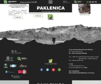 Paklenica.hr(Nacionalni Park Paklenica) Screenshot