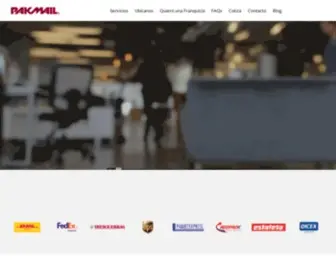 Pakmail.com.mx(Servicios integrales para tus envíos) Screenshot