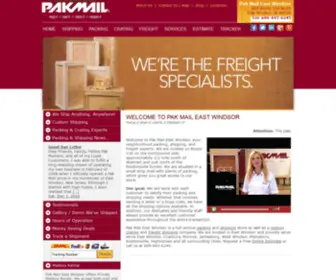 Pakmaileastwindsor.com(Packing & Shipping Store East Windsor) Screenshot