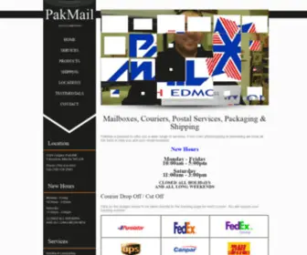 Pakmailedmonton.com(PakMail South Edmonton) Screenshot