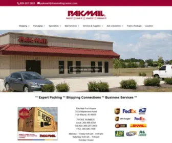 Pakmailfortwayne.com(Pak Mail Fort Wayne Servine NE Indiana) Screenshot