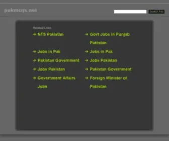 Pakmcqs.net(Just another WordPress site) Screenshot