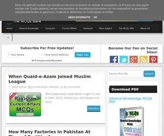 Pakmcqs.org(Pak MCQs) Screenshot