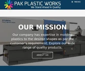 Pakplastworks.com(Pak Plastic Works) Screenshot