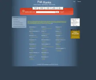 Pakranks.com(Pak Ranks Business Web Directory) Screenshot
