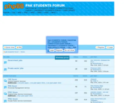 Pakstudentsforum.com(PAK STUDENTS FORUM) Screenshot