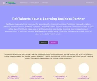 Paktaleem.com(Moodle) Screenshot