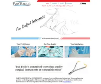 Paktoolsinst.com(Pak Tools Surgical Instruments) Screenshot