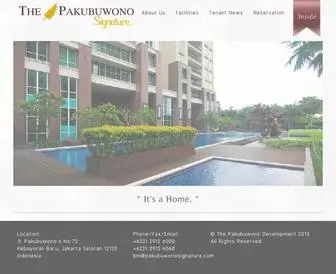 Pakubuwonosignature.com(The Pakubuwono Signature) Screenshot