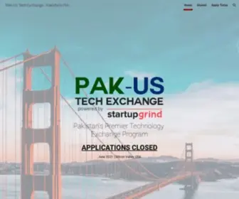 Pakustech.com(PAK-US Tech Exchange) Screenshot