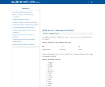 Palabrasesdrujulas.com(Palabras esdrújulas) Screenshot